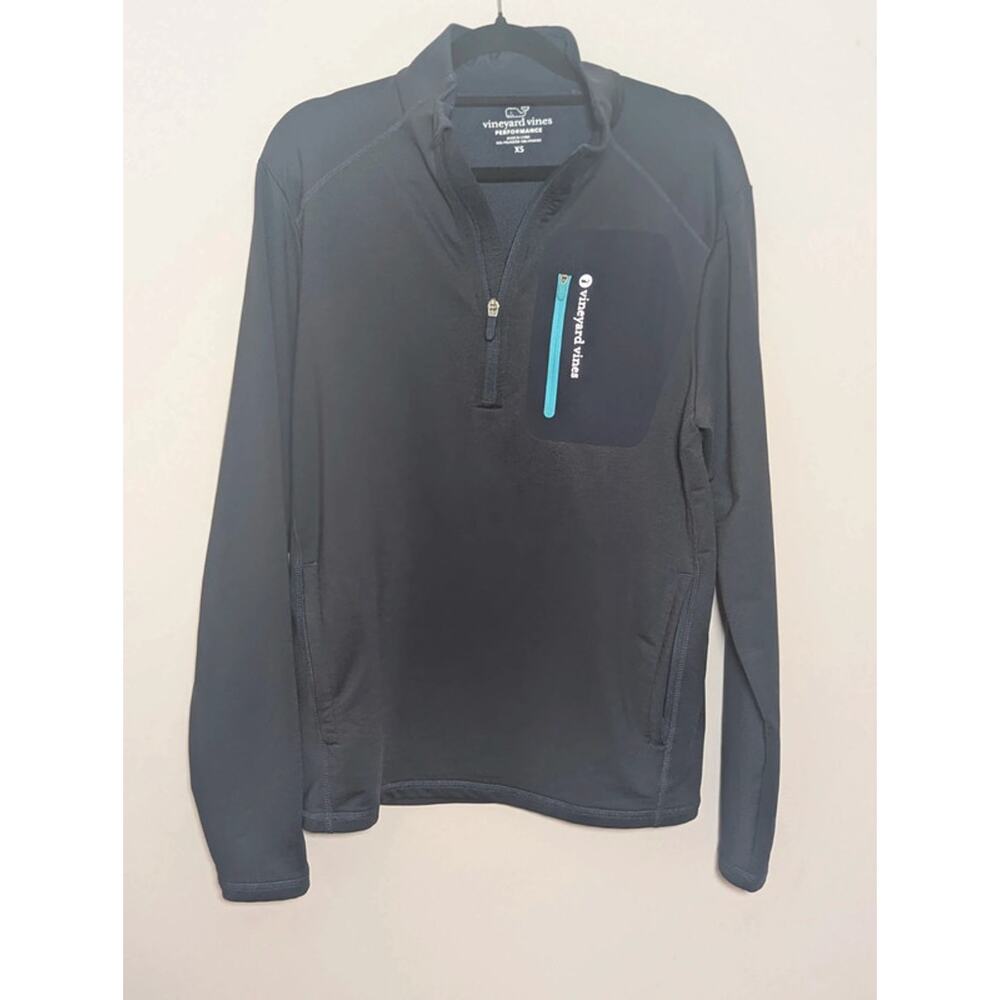 Vineyard Vines Performance Quarter Zip Pullover Navy Blue XS Athletic Top